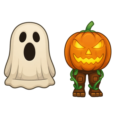 Spooky and Pumpky (1Bm/s+)